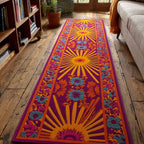 Sunset Trail Runner Carpet Runner Rug - Cute Pet Design | Animal Printed Runner Rug