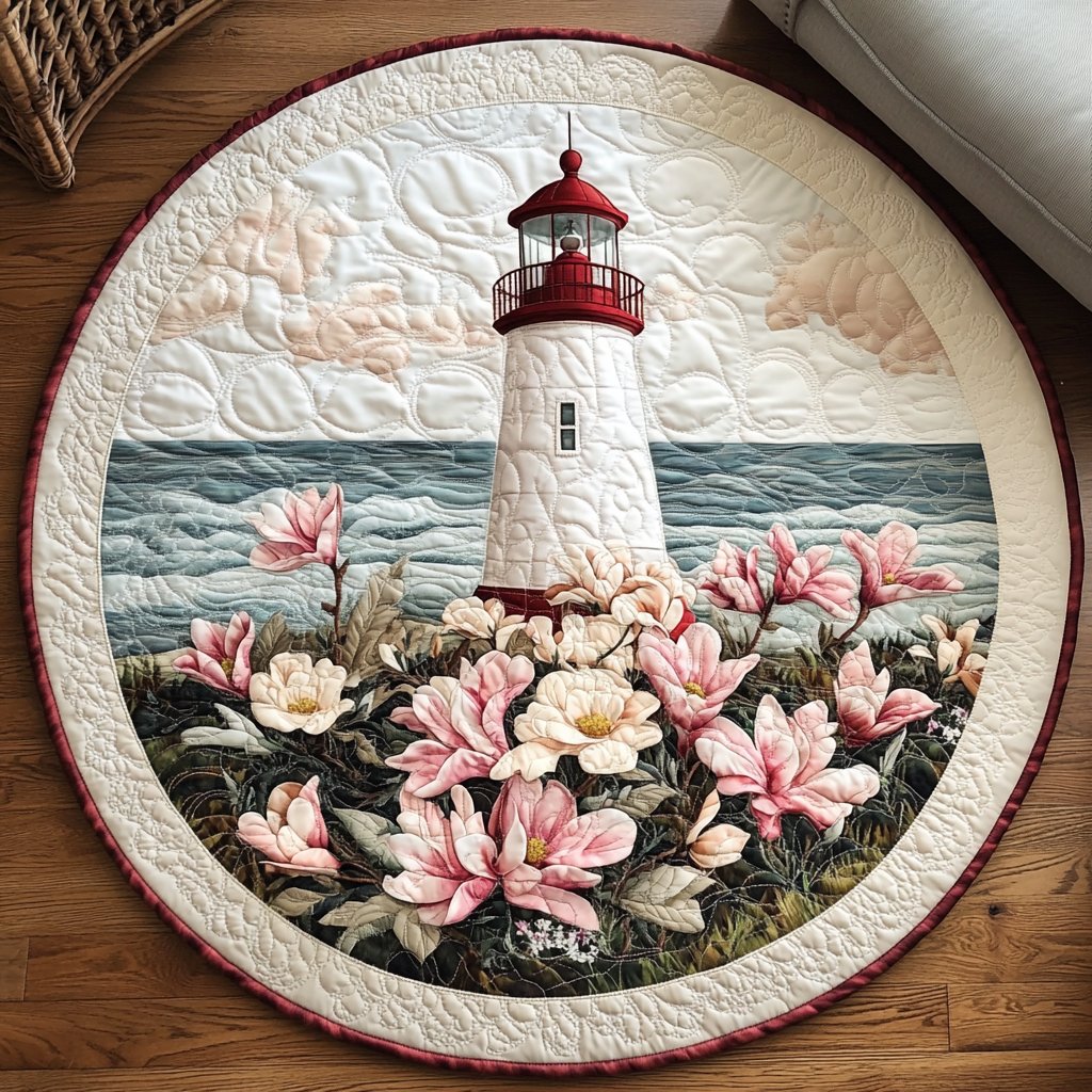 Sunset Watch Round Mat Rug - washable non-slip printed rug