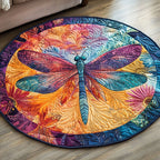 Sunset Wings Round Mat Rug - washable non-slip printed rug