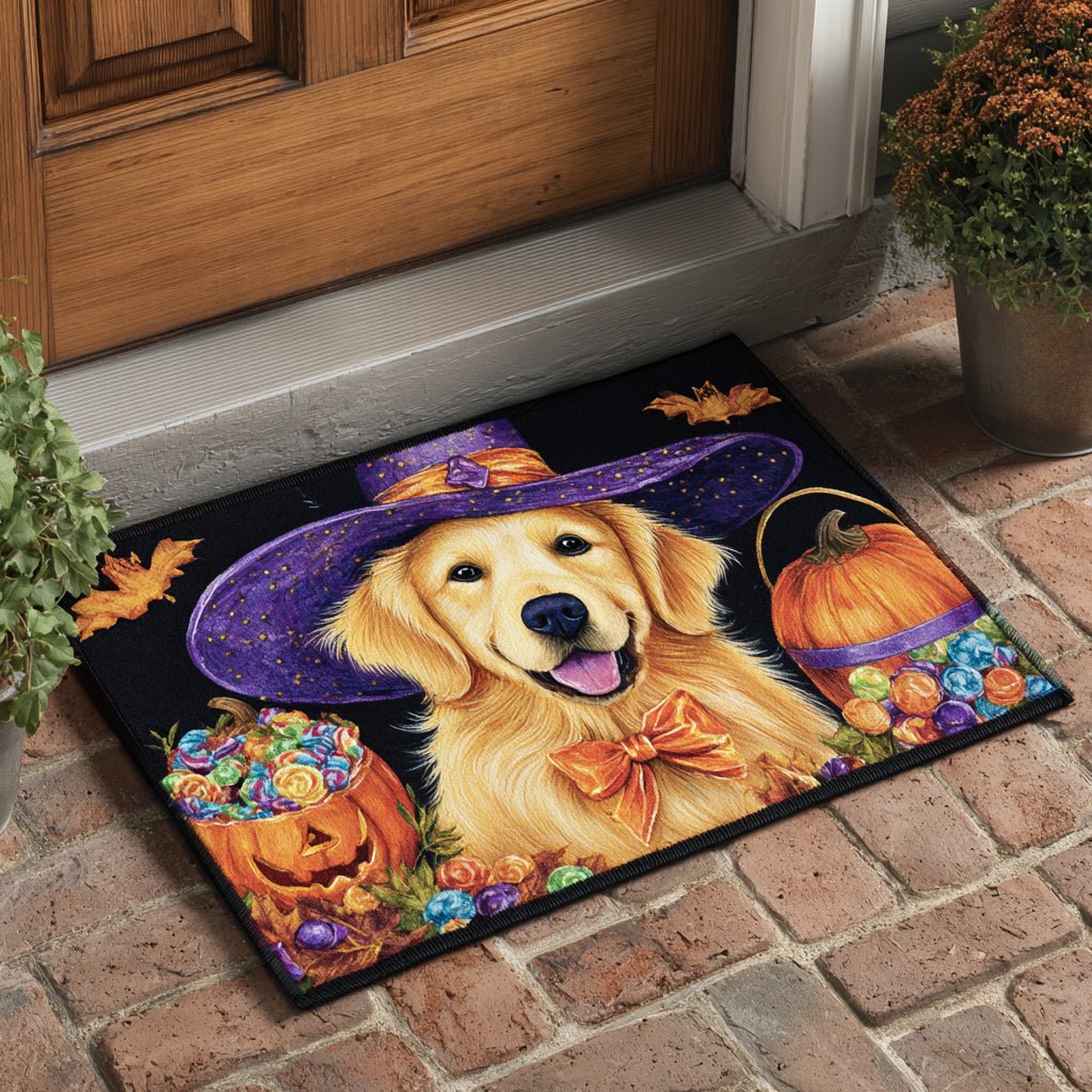 Sweet Golden Retriever Doormat - Cute Animal Design | Printed Welcome Doormat