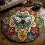Sweet Worker Round Mat Rug - Nature Design | Serene Home Decor