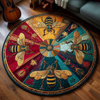 Sweet Worker Round Mat Rug - Nature Design | Serene Home Decor