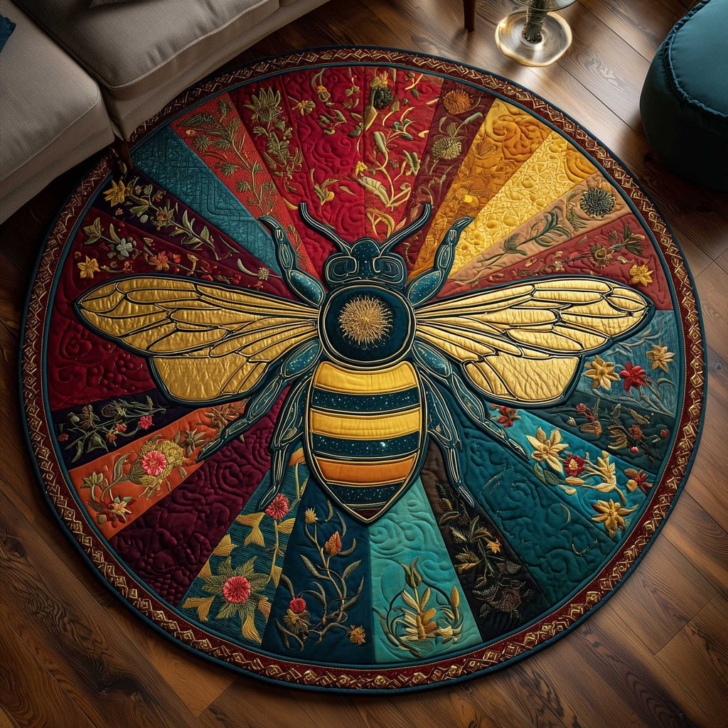 Sweet Worker Round Mat Rug - Nature Design | Serene Home Decor