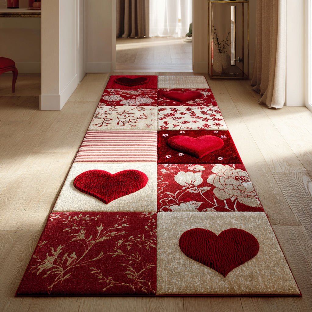 Sweetheart Popcorn Runner Carpet Runner Rug - Cute Pet Design | Animal Printed Runner Rug