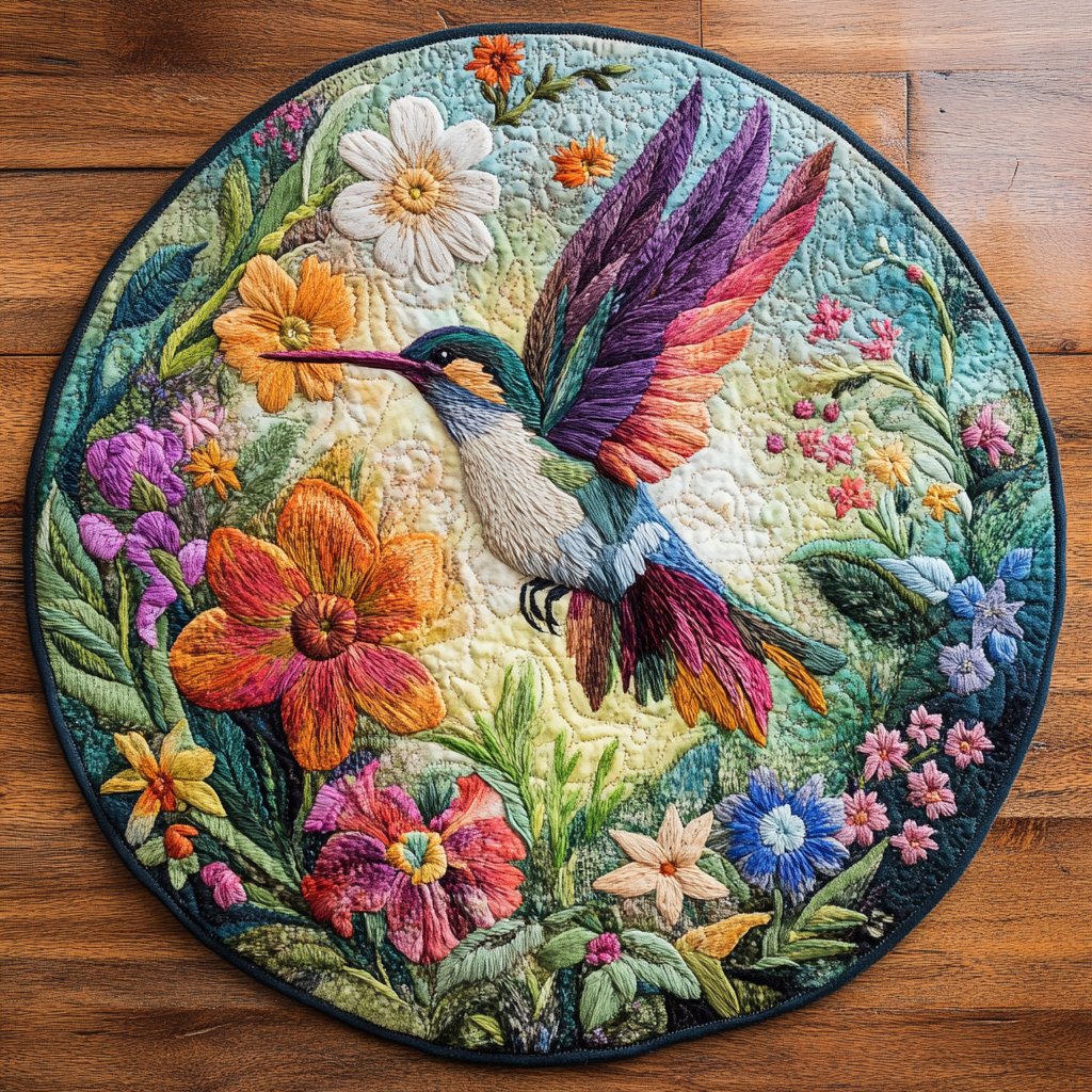 Swift Breeze Round Mat Rug - washable non-slip printed rug