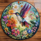 Swift Breeze Round Mat Rug - washable non-slip printed rug