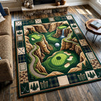 Swing Life area rug in a living room