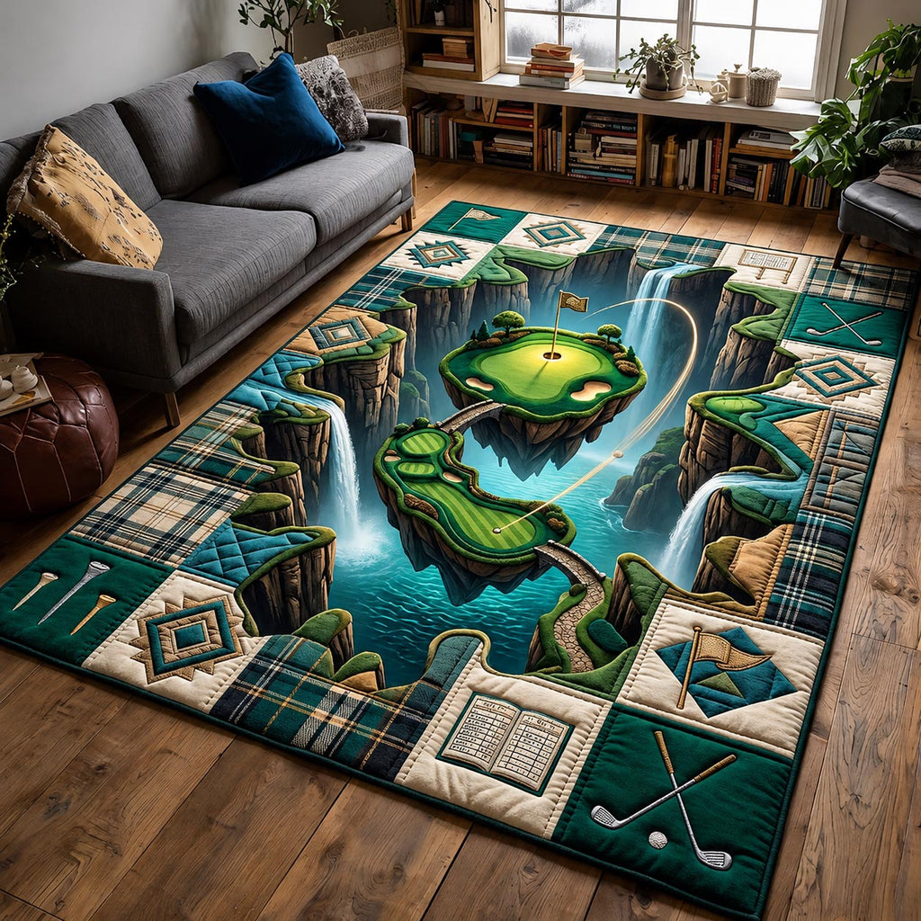 Swing Life area rug in a living room