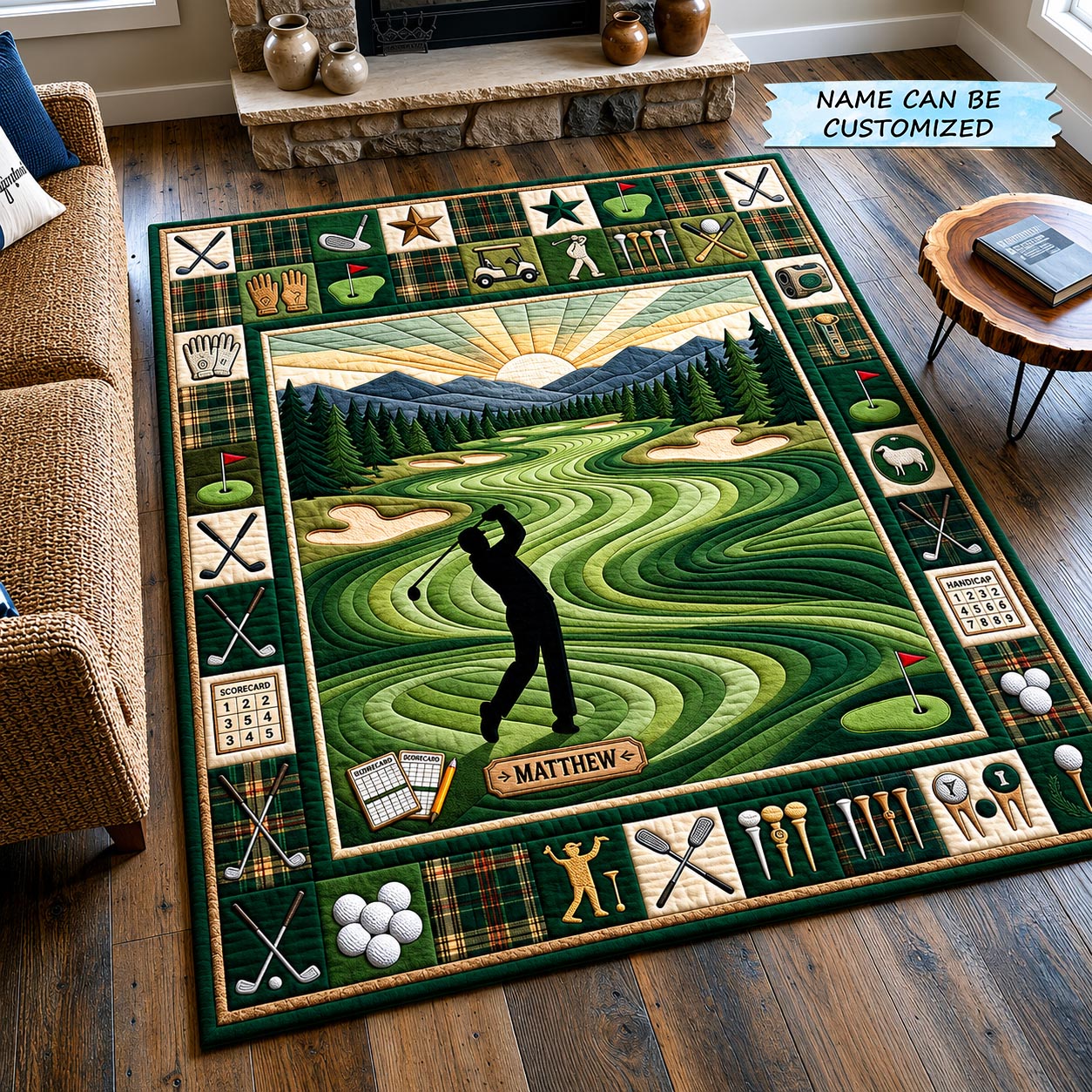 Swing Life Area Rug QTCUZ area rug in a living room
