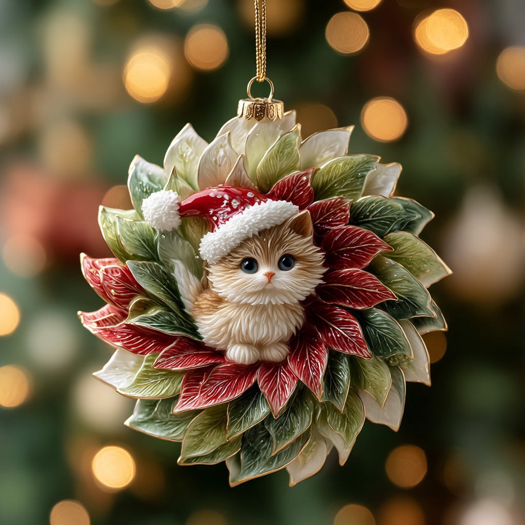 Swirl Joy Christmas Ornament
