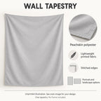 Wall Tapestry features guide: unprinted illustration; see main image for purchased design