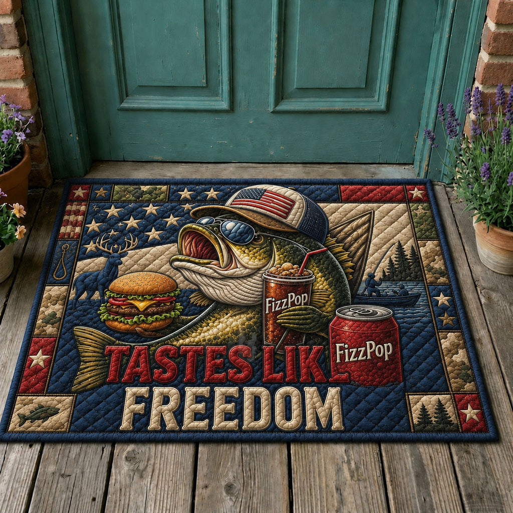 Tastes Like Freedom Bass Doormat - Nature Design | Printed Welcome Doormat
