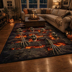 Terror Beneath area rug in a living room