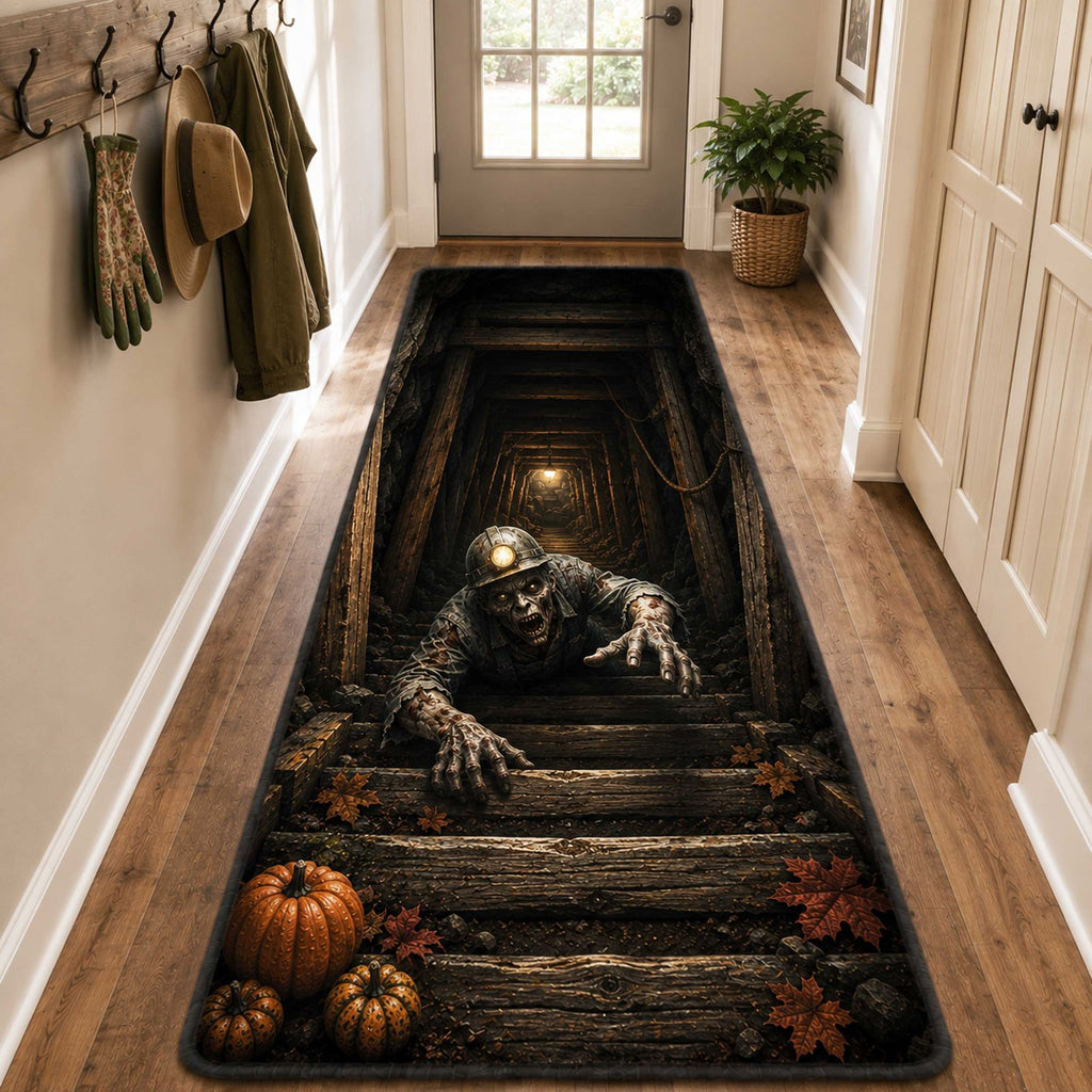 Terror Pit Runner Carpet Runner Rug - Cute Pet Design | Animal Printed Runner Rug