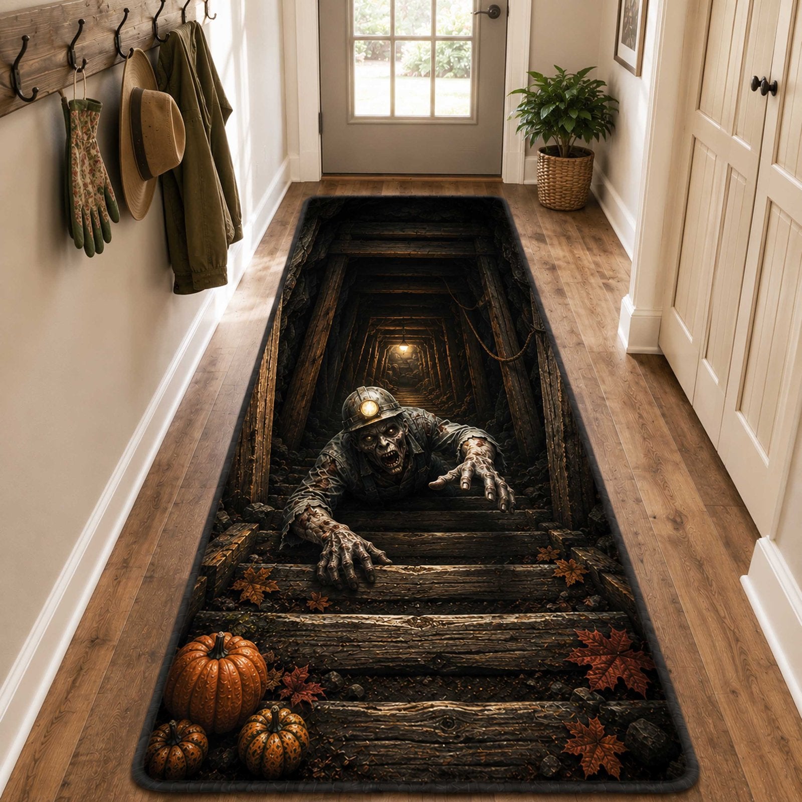 Terror Pit Runner Carpet Runner Rug - Cute Pet Design | Animal Printed Runner Rug