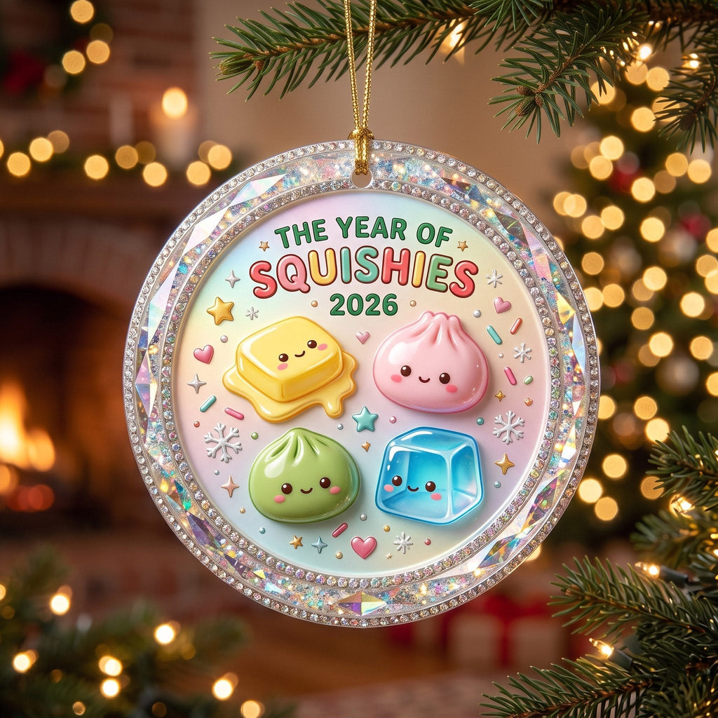The Year of Squishy Christmas Ornament