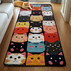 The Cat Parade Runner Rug - Cute Pet Design | Animal Printed Runner Rug
