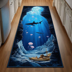The Deep Crack Runner Rug - Nature Design | Serene Runner Rug