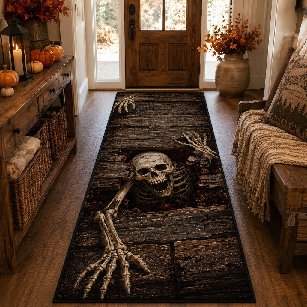 The Forgotten Crawl Runner Rug - Nature Design | Serene Runner Rug (Design 1) - washable non-slip printed rug