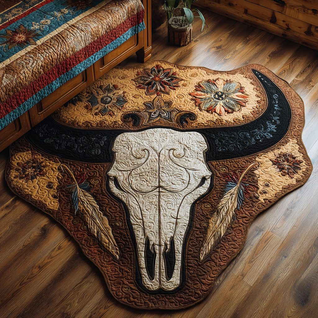 The Painted Mesa Custom Shape Area Rug - Nature Design | Die-Cut Non-Slip Rug - washable non-slip printed rug