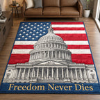 The White House area rug in a living room