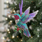 Throat Hummingbird Christmas Ornament