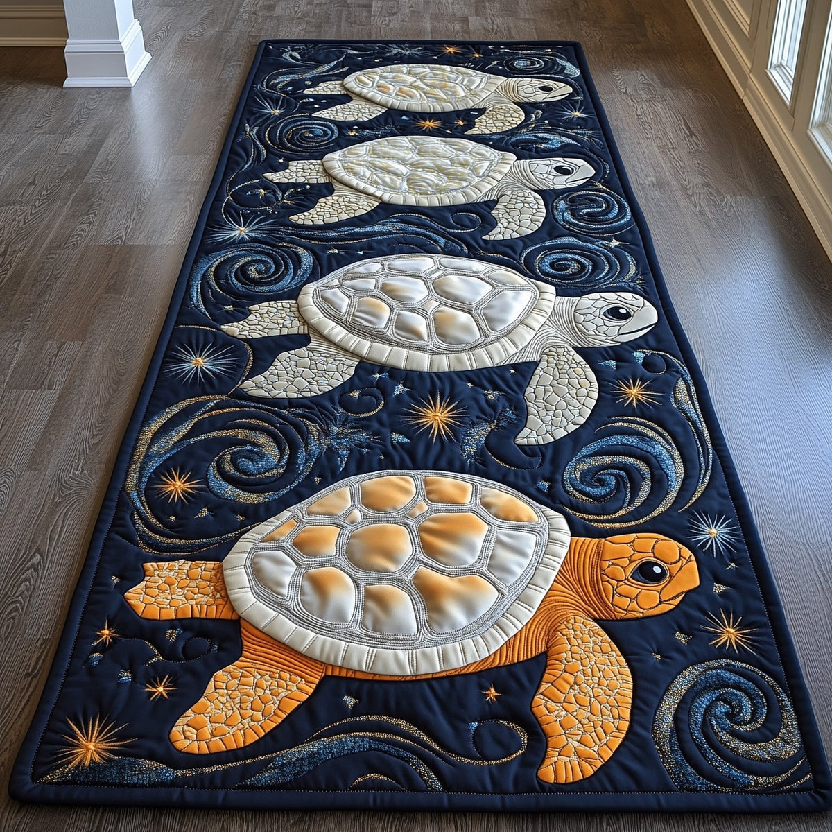 Tidal Rhythm Runner Rug - Nature Design | Serene Runner Rug