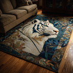 Tiger Spirit area rug in a living room