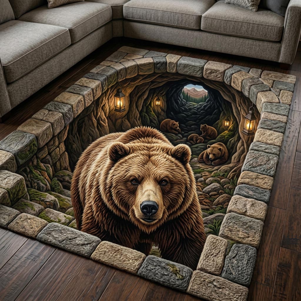 Timber Lodge area rug in a living room