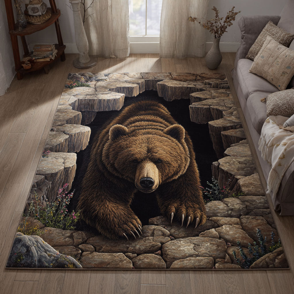Timber Nights area rug in a living room