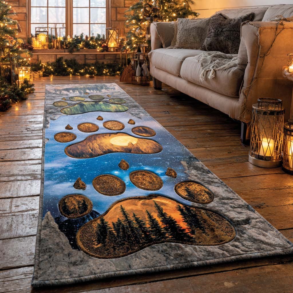 Timber Ridge Runner Carpet Runner Rug - Cute Pet Design | Animal Printed Runner Rug