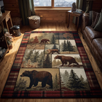 Timber Walk area rug in a living room