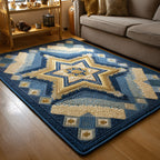 Timeless Faith area rug in a living room