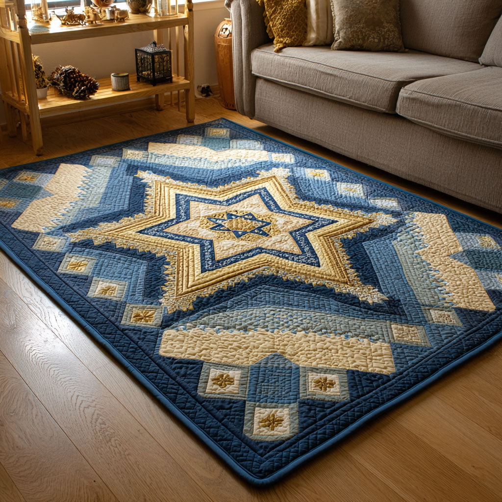 Timeless Faith area rug in a living room
