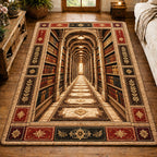 Timeless Grand Library Hallway area rug in a living room