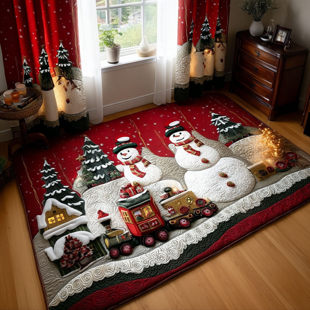 Tinsel Trails area rug in a living room