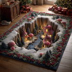 Toadstool Wonder Trail area rug in a living room