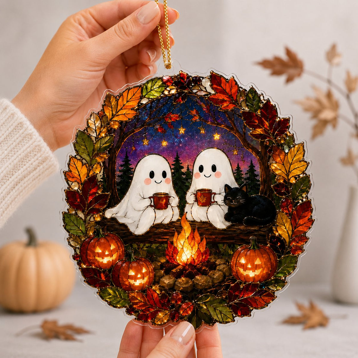 Too Cute To Spook Christmas Ornament