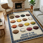 Touchdown Legacy area rug in a living room