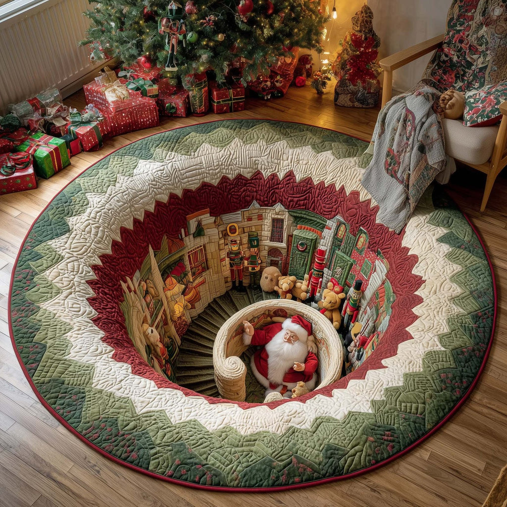 Toyland Spiral Hole Round Mat Rug - Nature Design | Serene Home Decor