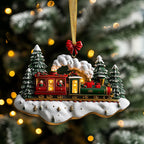Berry Perch Christmas Ornament