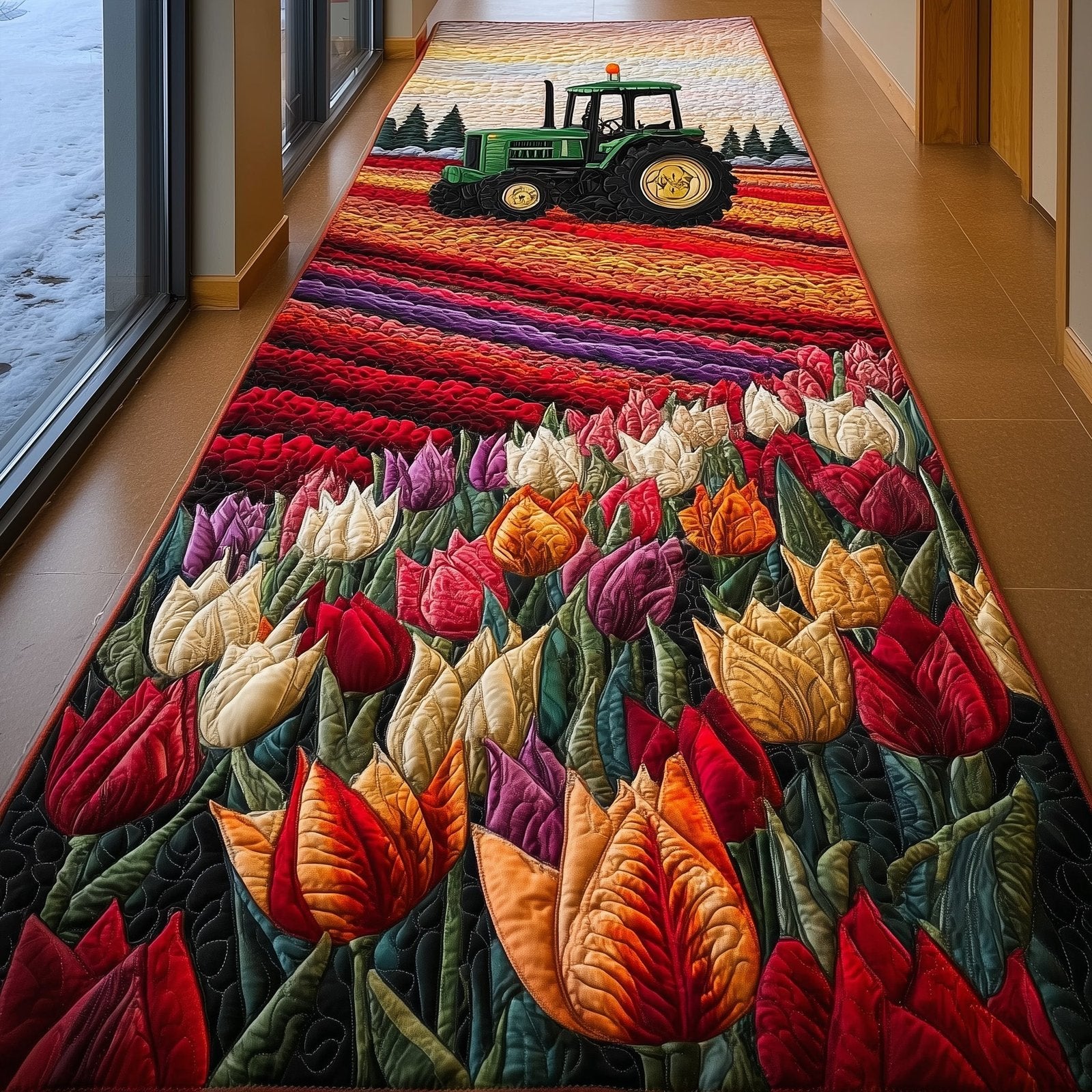 Tractor Dream Runner Rug - Nature Design | Serene Runner Rug