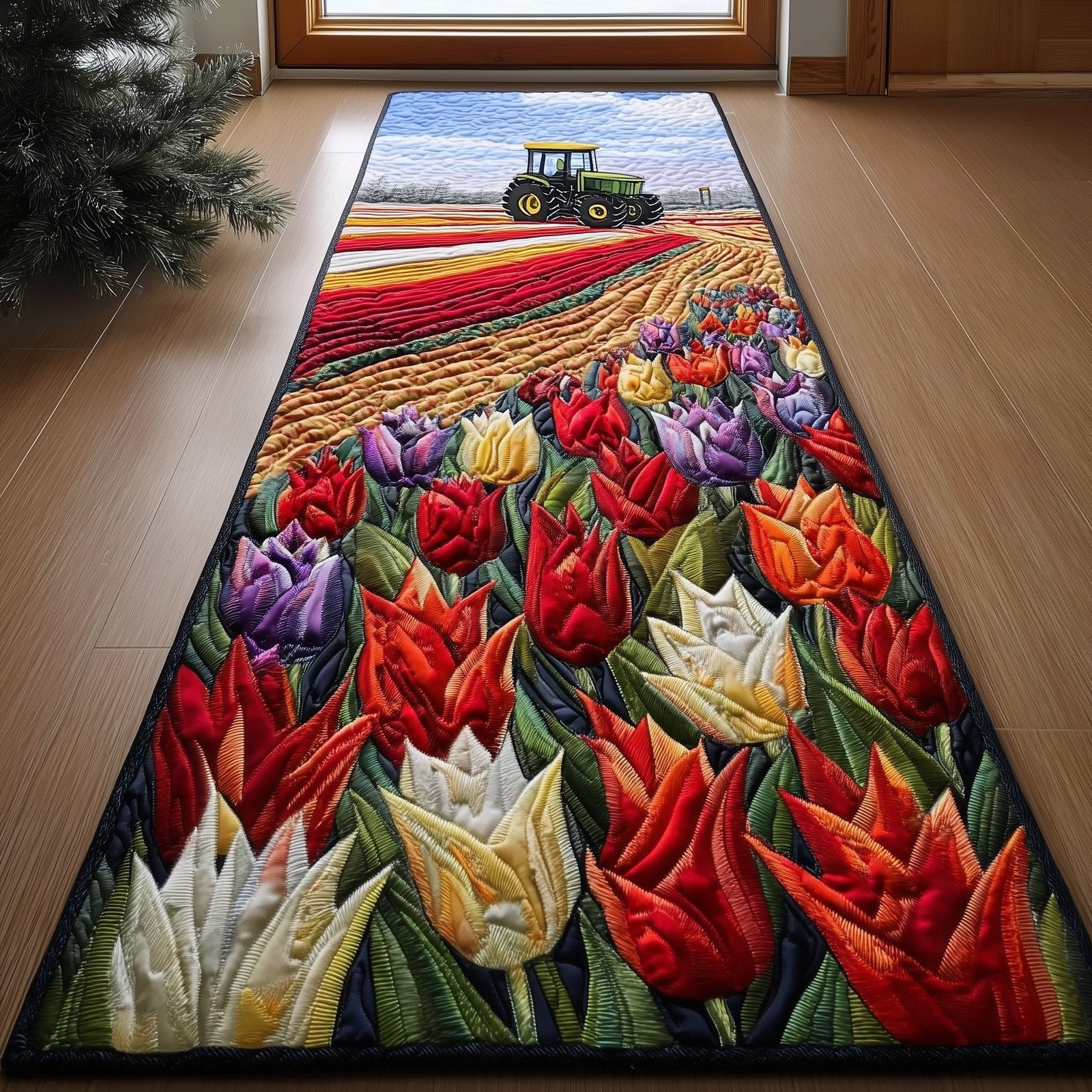 Tractor Dream Runner Rug - Nature Design | Serene Runner Rug