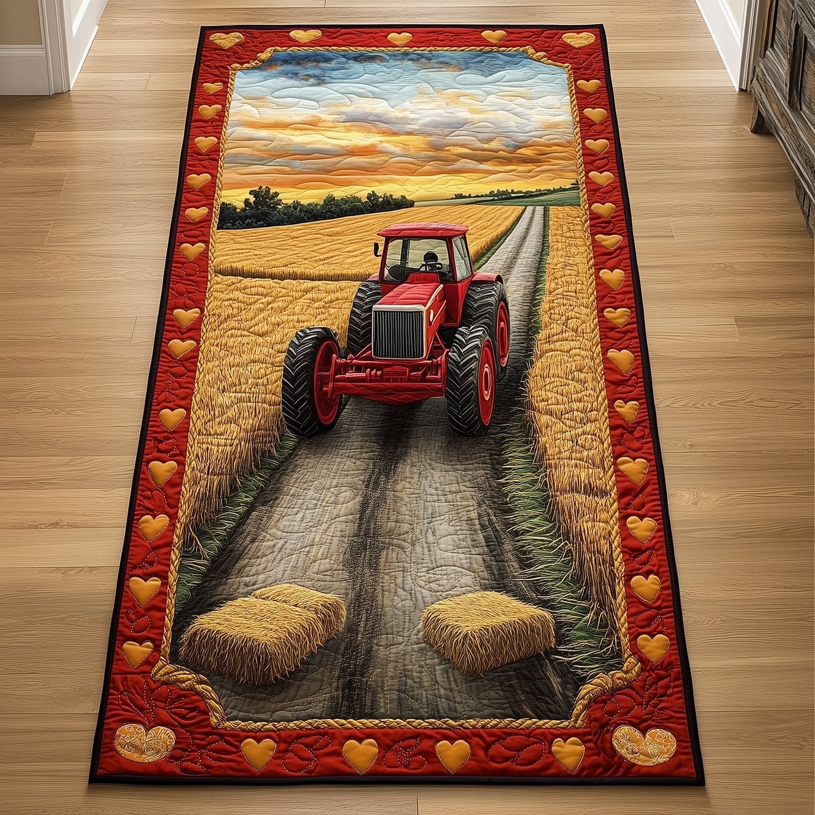 Tractor Dream Runner Rug - Nature Design | Serene Runner Rug