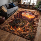 Trail Rider area rug in a living room