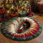 Train Tunnel Round Mat Rug - Nature Design | Serene Home Decor