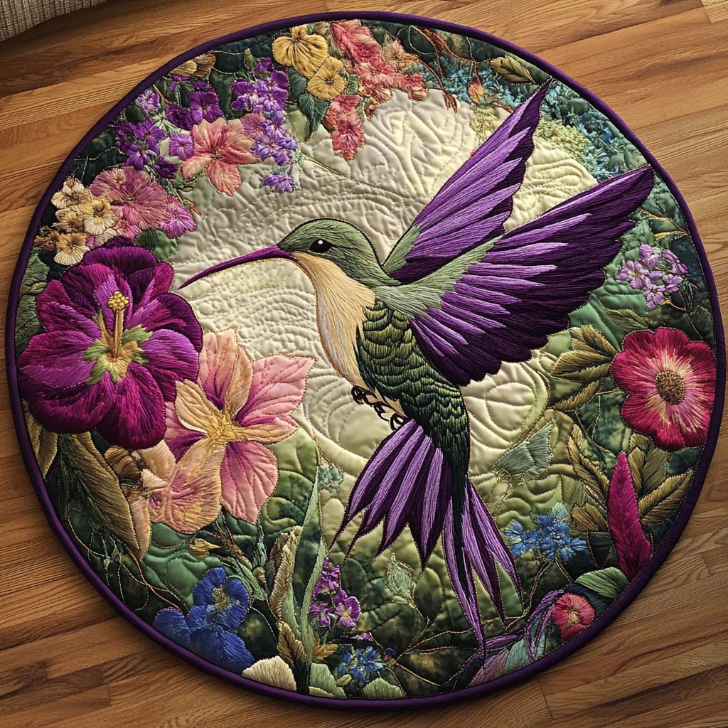 Tranquil Hummer Moment Round Mat Rug