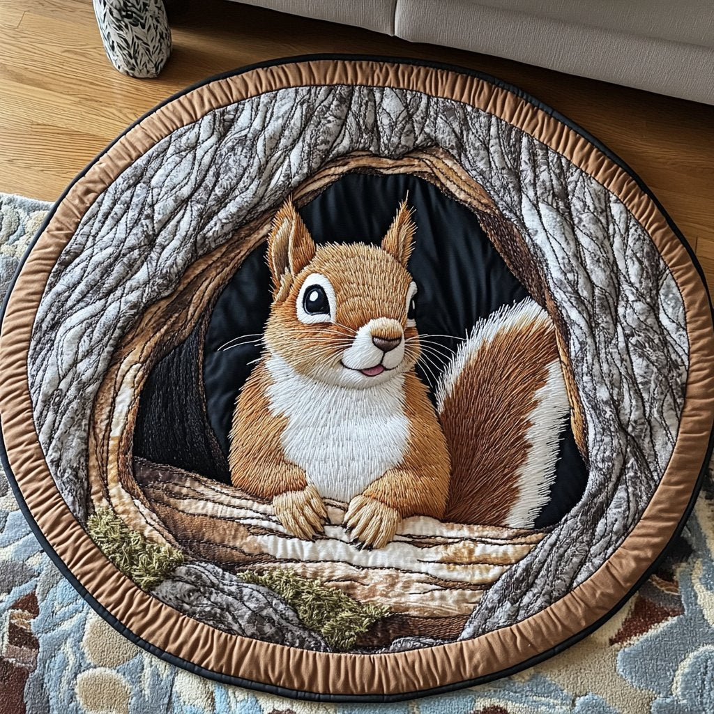 Tranquil Moment Round Mat Rug - washable non-slip printed rug
