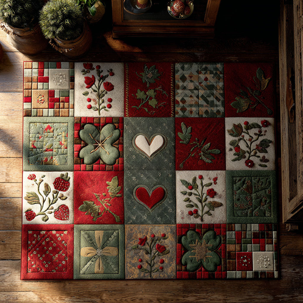 Tranquil Valley Garden area rug in a living room
