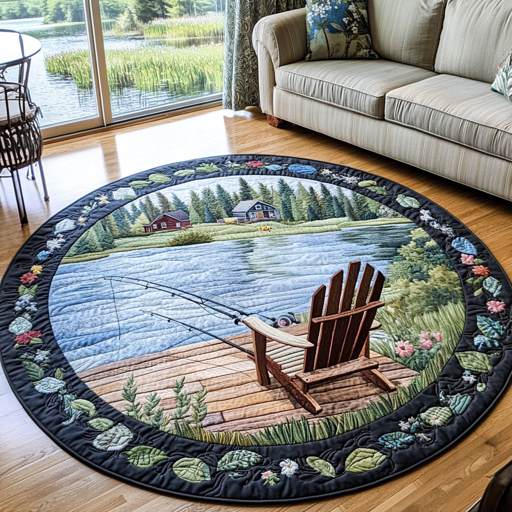 Tranquil Views Round Mat Rug